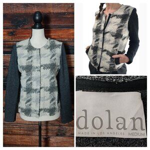 Dolan Anthropologie Sweater Jacket M Shacket Cardigan Full Zip Wool Mohair